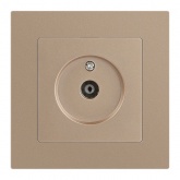 Розетка TV Intro Accent одиночная IP20 шампань 6-301-04