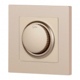 Светорегулятор Intro 600Вт поворотный 230В IP20 шампань 6-401-04