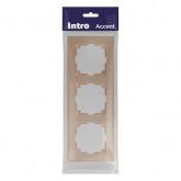 Рамка на 3 поста Intro Accent шампань 6-503-04