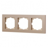 Рамка на 3 поста Intro Accent шампань 6-503-04