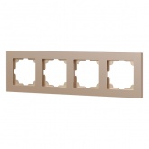 Рамка на 4 поста Intro Accent шампань 6-504-04