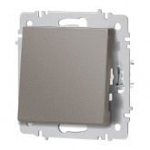 Переключатель одноклавишный Intro Accent 10А-250В IP20 титан 6-103-09