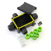 Распределительная коробка Промрукав 4-вводная IP68 ПА66 40А 450В d5-14 мм 135х96х42 черная