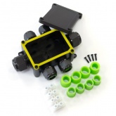 Распределительная коробка Промрукав 6-вводная IP68 ПА66 40А 450В d5-14 мм 135х96х42 черная