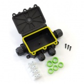 Распределительная коробка Промрукав откидная крышка 5-вводная IP68 ПА66 40А 450В d3,5-12мм 131х95х37