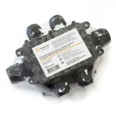 Распределительная коробка Промрукав откидная крышка 6-вводная IP68 ПА66 40А 450В d3,5-12мм 131х95х37