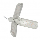 Лампа светодиодная для растений ЭРА FITO 24W RB E27 FOLD 3-х лепестковая красно-синего спектра