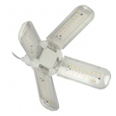 Лампа светодиодная для растений ЭРА FITO 36W Ra90 E27 FOLD 4-х лепестковая полного спектра