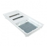 Встраиваемый комбинированный щит EKF Nova 2DIN-рейки+2 монтажные платы 4 габарит IP41 белая дверь