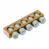 Шина EKF PEN ноль-земля 6х9мм 5 ответвлений для щитов Nova Unix Unix65