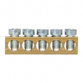 Шина EKF PEN ноль-земля 6х9мм 5 ответвлений для щитов Nova Unix Unix65