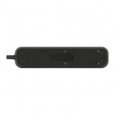 Колодка ЭРА KX-4es-B 4 розетки с заземлением с выключателем черная