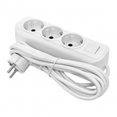 Удлинитель EKF Эксперт 3х2P+PE с выключателем 3м 3х1мм2 16А/3,5Вт белый