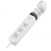 Удлинитель на струбцине JazzWay ETD-03U-150-wh 3х2Р+Е 1,5м 3х1 мм2 16А 3USB(2А+1С) выключатель белый