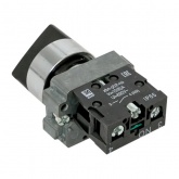 Переключатель в сборе EKF BD21 22мм 2 фиксированных положения 1NO короткая ручка IP65