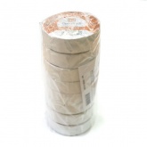 Изолента ПВХ Промрукав белая 0,15 x 19 мм х 20 м (8 шт/уп)