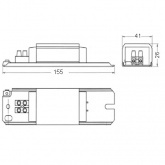 Дроссель Schwabe Hellas L15.815H 0.31A для люминесцентных ламп 15W