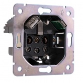 Розетка с заземлением Kranz Miele Round 16А со шторками и USB A+С 5В/3А с рамкой перламутр