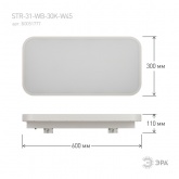 Светильник трековый трехфазный ЭРА STR-31-WB-40K-W45 панель 45W 3000K 4000Lm белый