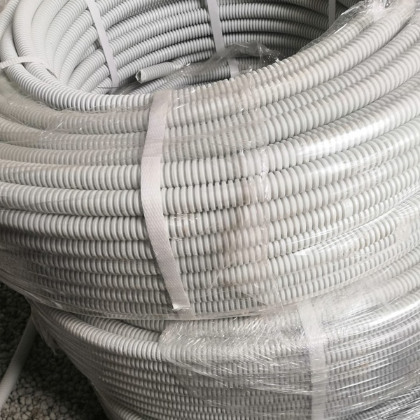 Электрическая пластиковая гофра ПВХ 16мм ДКС с зондом для прокладки кабеля и провода