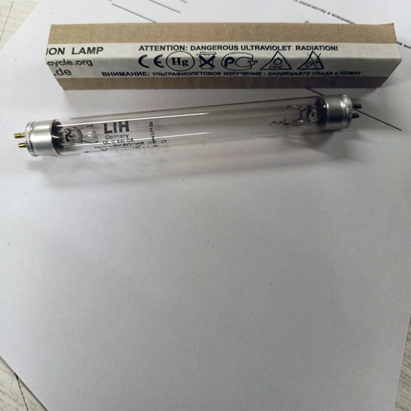 Лампа бактерицидная LIH T5 мощностью 4 Ватт, с цоколем G5,  специальная безозоновая, для кварцевания, защита от вируса