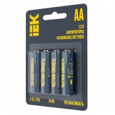 Аккумулятор ИЭК GREEN Ni-MH AA HR6 2700мАч Никель-металлогидридный (пальчиковый) (упаковка 4шт)