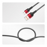 Кабель Rexant USB-A – USB Type-C, 5А, 50Вт, 1м, в черной нейлоновой оплетке