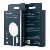 Беспроводное зарядное устройство Rexant Fast charge, Qi 15Вт, серебро