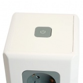 Удлинитель Stekker Comfort HM10-61-01 12х2P+E 16A 3520Вт 3USB A+1C 5V 3,4A 3x1мм2 1.5 м белый/серый