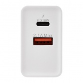 Сетевое зарядное устройство Rexant 3 x USB, 5V, 3 А + 1 А + 1 А, белое