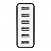 Сетевое зарядное устройство Rexant 6хUSB, 1000mA, черное