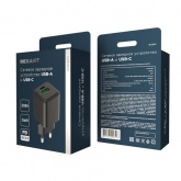 Сетевое зарядное устройство Rexant с двумя портами USB-A и Type-C, 30Вт GaN компактный