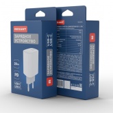 Сетевое зарядное устройство Rexant с двумя портами USB-C + USB-C, 20Вт