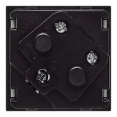 Розетка Daccord Metra45 2К+З 45° без шторок винтовой зажим 2М, белая