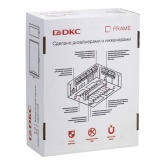 Щит настенный DKC FRAME 12 модулей с тонированной дверцей с шиной IP40 белый