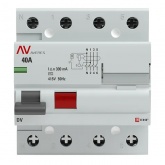 Устройство защитного отключения УЗО EKF AVERES DV 4P 40А 300мА (электромеханическое) АС (ВДТ)