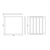 Светильник светодиодный ЭРА SPO-1-40-6K-M-5Y 40W 4000K 3800Lm IP40 с линзой 595х595x25mm