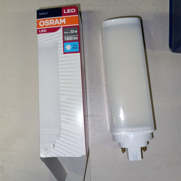 Светодиодная лампочка Осрам Дулюкс T/E, мощностью 16 Ватт, с цоколем GX24q-3, нейтральный белый свет, для использования в светильниках с ЭПРА или для прямого включения