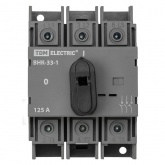 Рубильник TDM ВНК-33-1 3П 125А с установленной фронтальной ручкой управления (выключатель нагрузки)