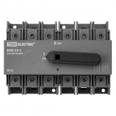 Рубильник TDM ВНК-33-1 3П 80А реверсивный с установленной фронтальной ручкой управления (выключатель нагрузки)