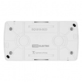 Блок TDM Селигер выключатель 1-клавишный + розетка 2П+З со шторками и крышкой IP54 белый