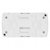 Блок TDM Селигер выключатель 2-клавишный + розетка 2П+З со шторками и крышкой IP54 белый