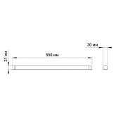 Светильник светодиодный линейный ЭРА SPO-501-M-6K-10 10W 6500K IP20 матовый, замена T8 L600mm