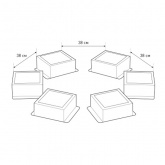Светильник светодиодный ЭРА SPO-646-3-4K-S6 36W 4000K 3420Lm серый грильято 89x89 комплект 6 кубиков