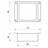 Светильник светодиодный ЭРА SPO-646-3-5K-W6 36W 5000K 3420Lm белый грильято 89x89 комплект 6 кубиков