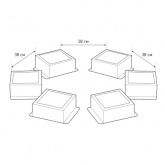 Светильник светодиодный ЭРА SPO-646-3-4K-B6 36W 4000K 3420Lm черный грильято 89x89 комп. 6 кубиков