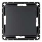 Умный одноклавишный выключатель AtlasDesign Sber & Systeme Electric 10А Zigbee L+N, карбон