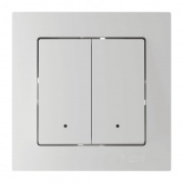 Умный двухклавишный выключатель AtlasDesign Sber & Systeme Electric 10А Zigbee L+N, белый