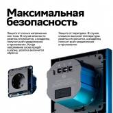 Умная розетка AtlasDesign Sber & Systeme Electric 2P+E 16А шторки Zigbee L+N, карбон