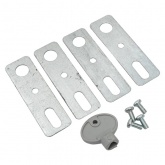 Щит навесной антивандальный ЩМП EKF 800х600х220мм с монтажной пластиной УХЛ1 IK10 IP65 (электрический шкаф)